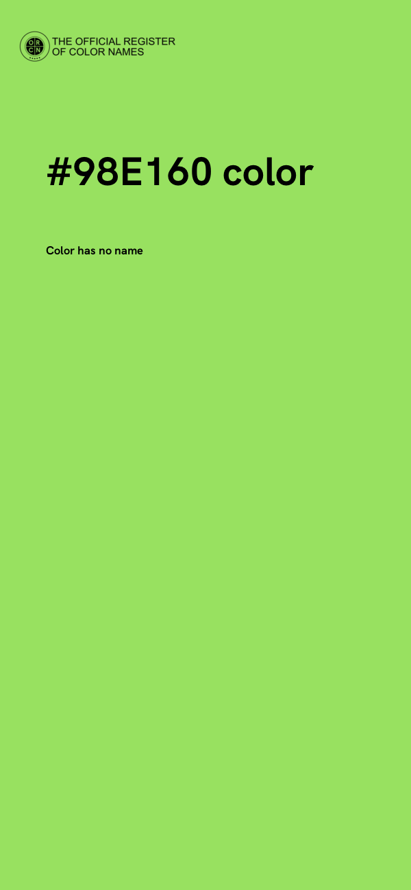 #98E160 color image