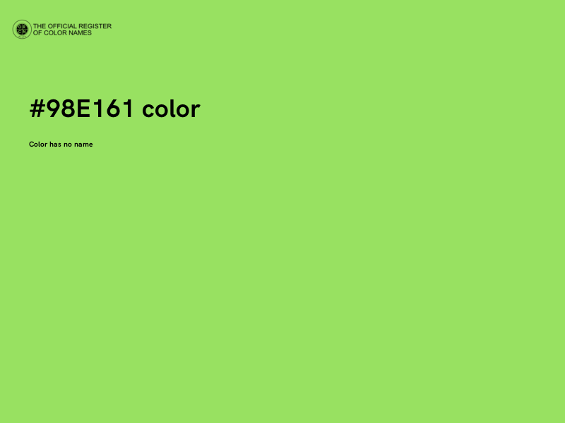 #98E161 color image