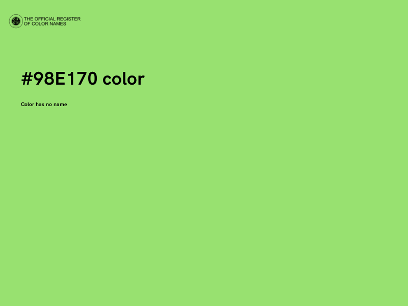 #98E170 color image