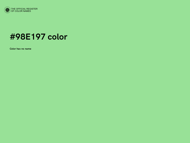 #98E197 color image
