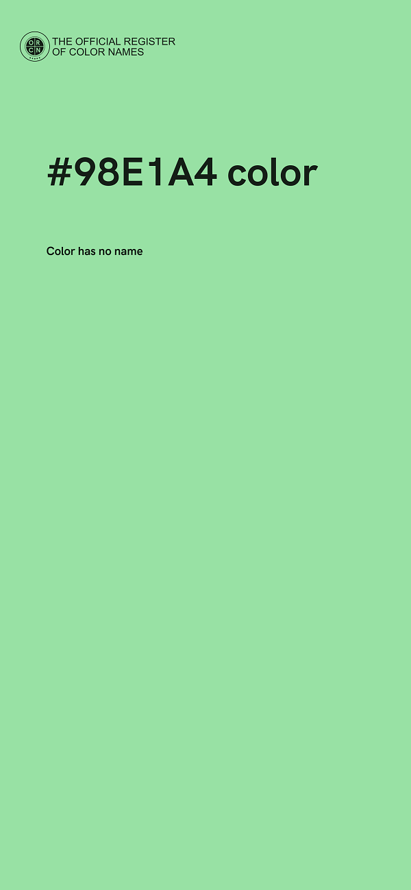 #98E1A4 color image