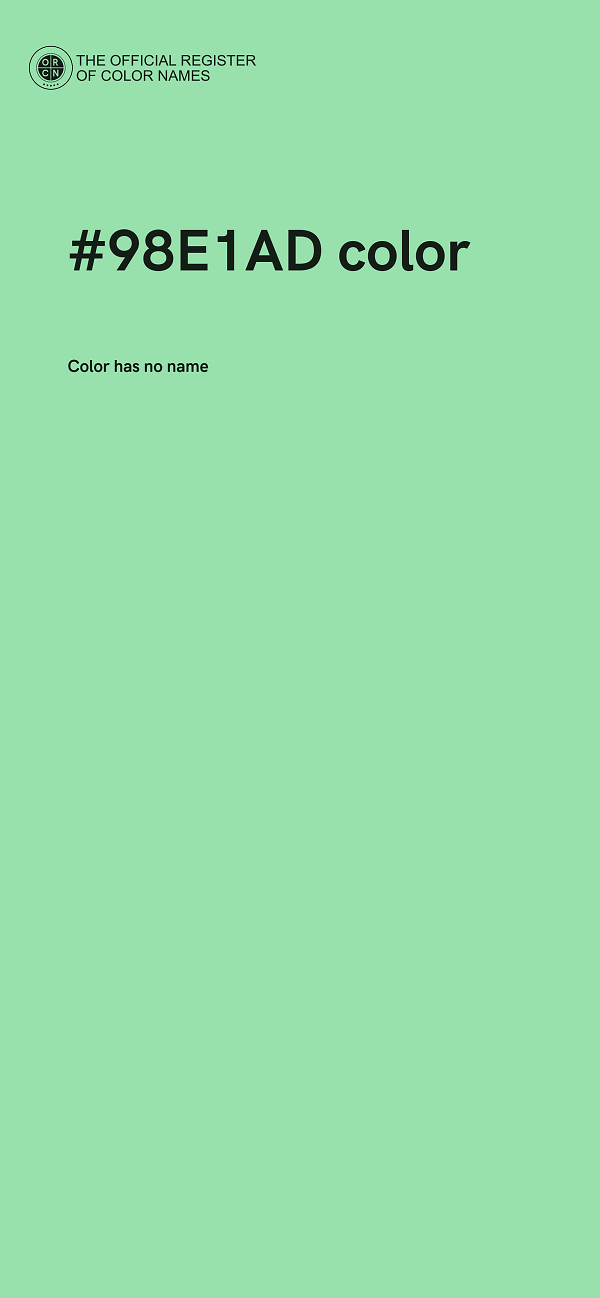 #98E1AD color image