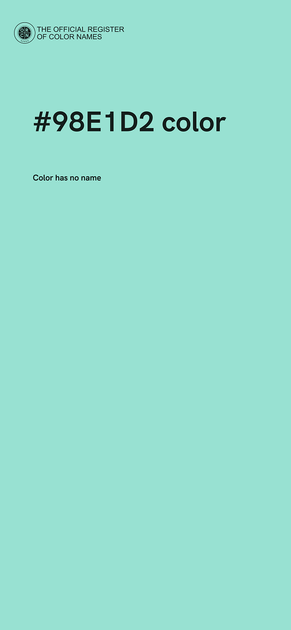 #98E1D2 color image