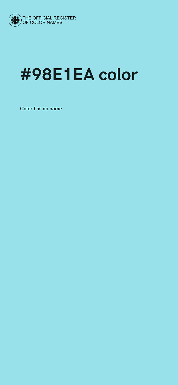 #98E1EA color image
