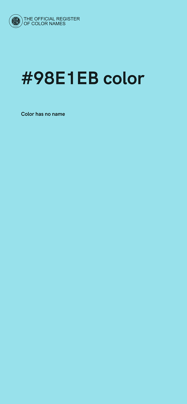 #98E1EB color image