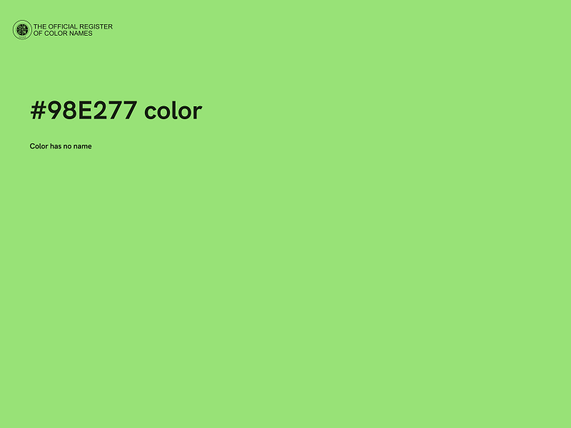 #98E277 color image