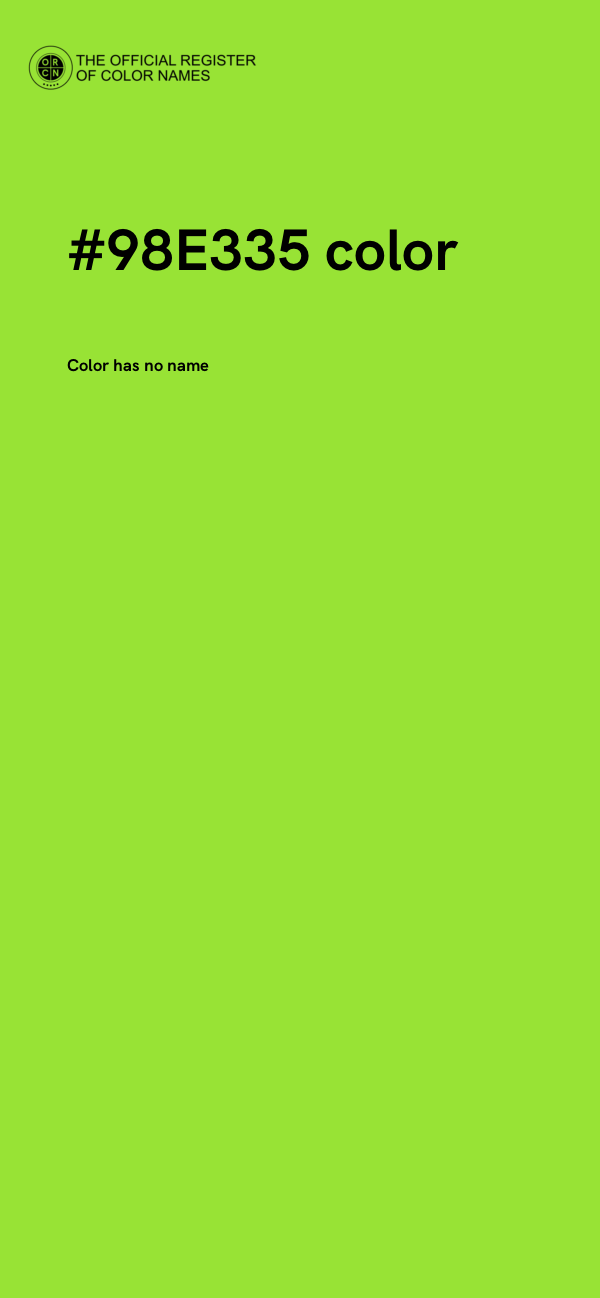 #98E335 color image