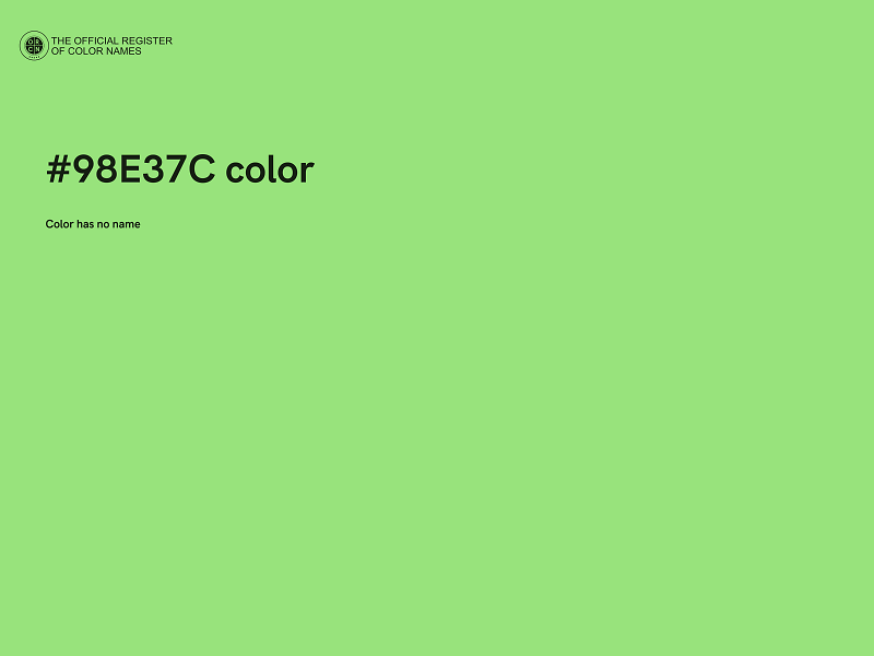 #98E37C color image