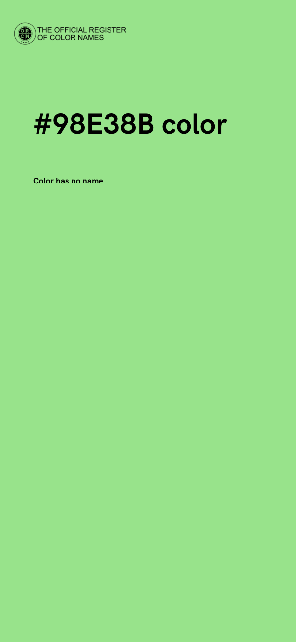 #98E38B color image