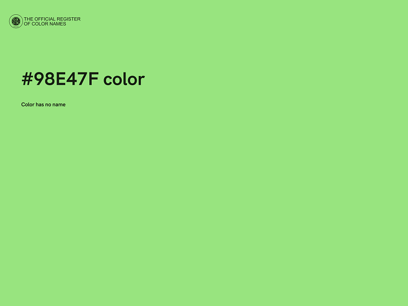 #98E47F color image