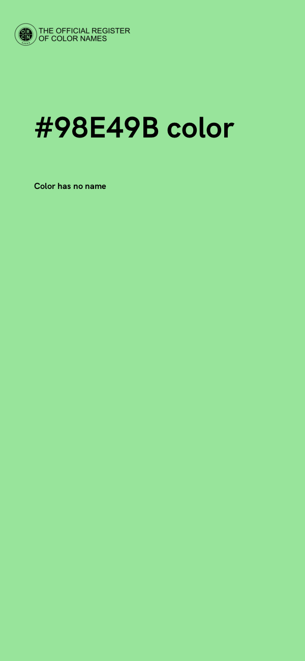 #98E49B color image