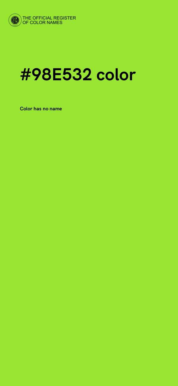 #98E532 color image