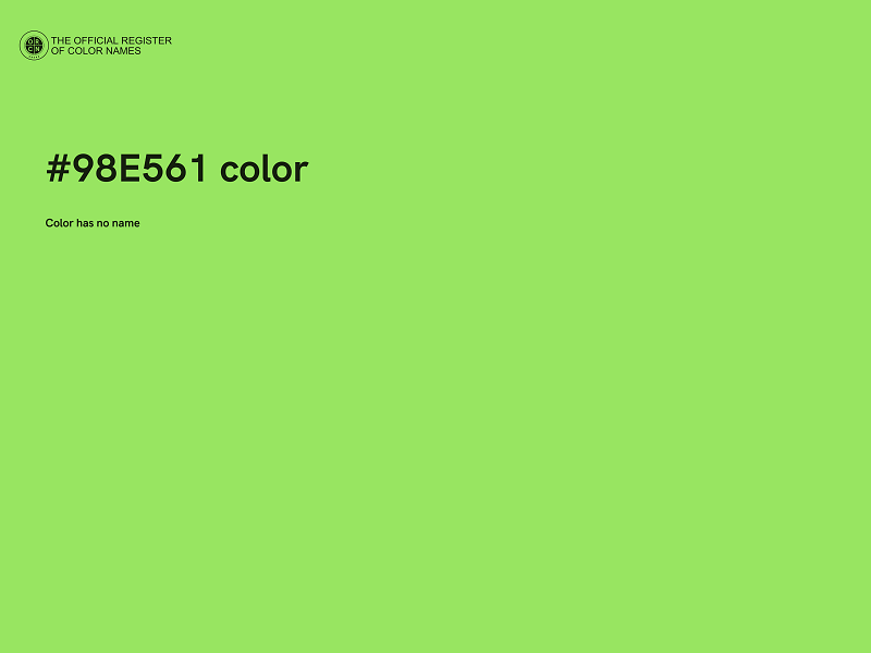 #98E561 color image