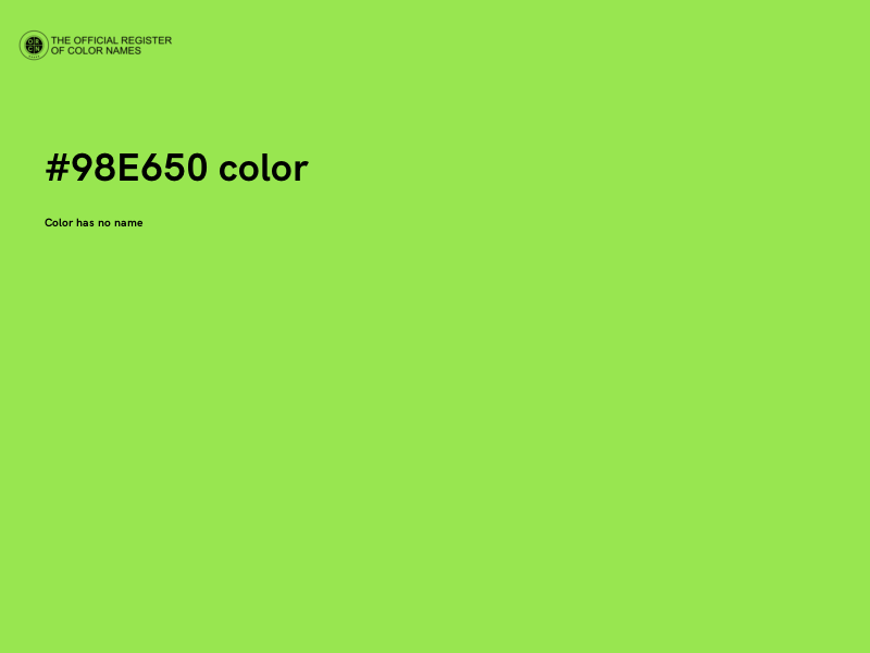 #98E650 color image