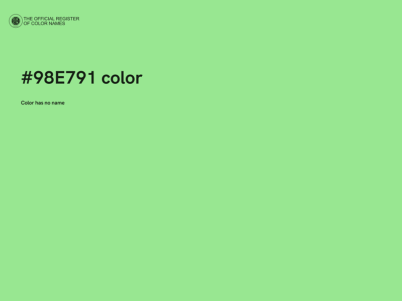 #98E791 color image