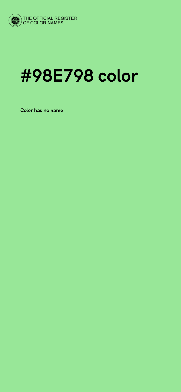 #98E798 color image