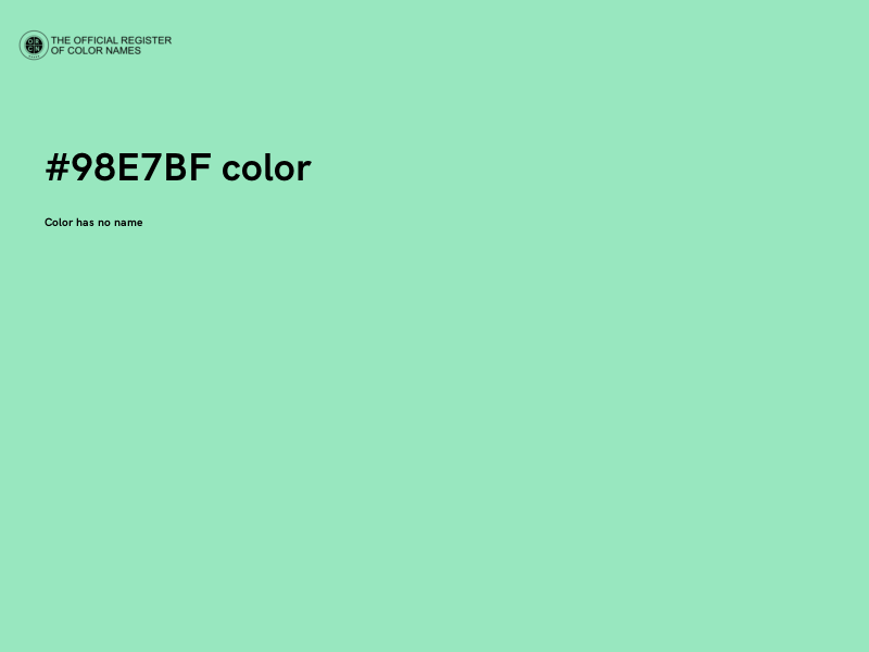 #98E7BF color image