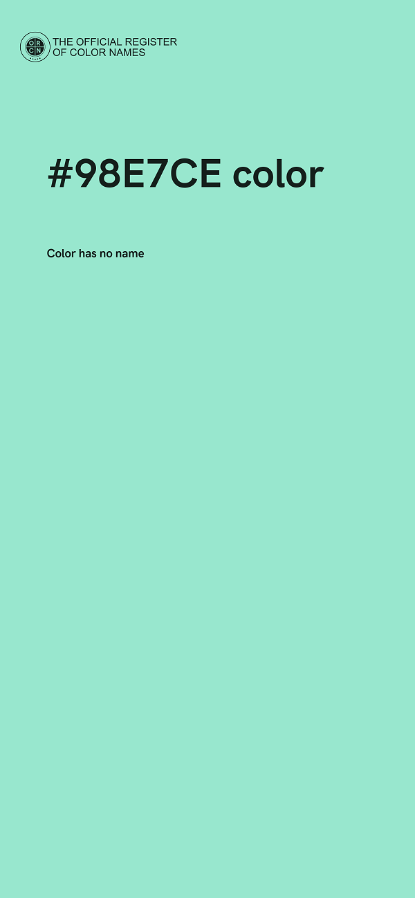#98E7CE color image
