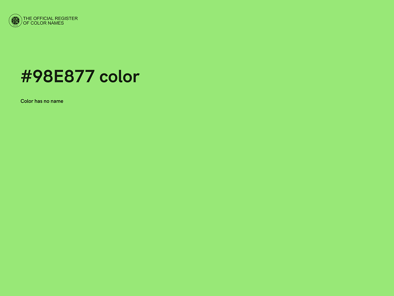 #98E877 color image