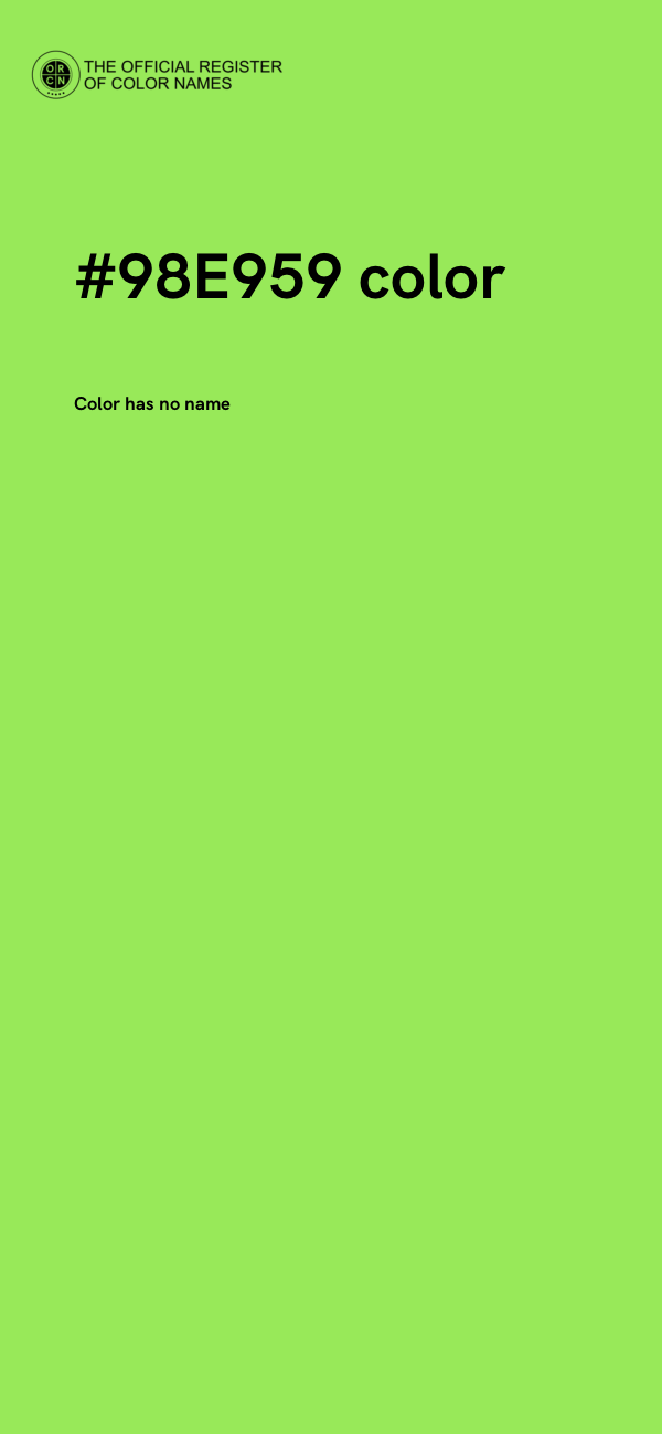#98E959 color image