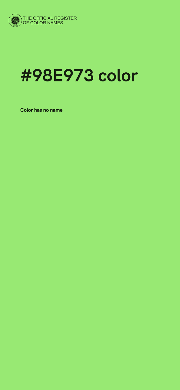 #98E973 color image