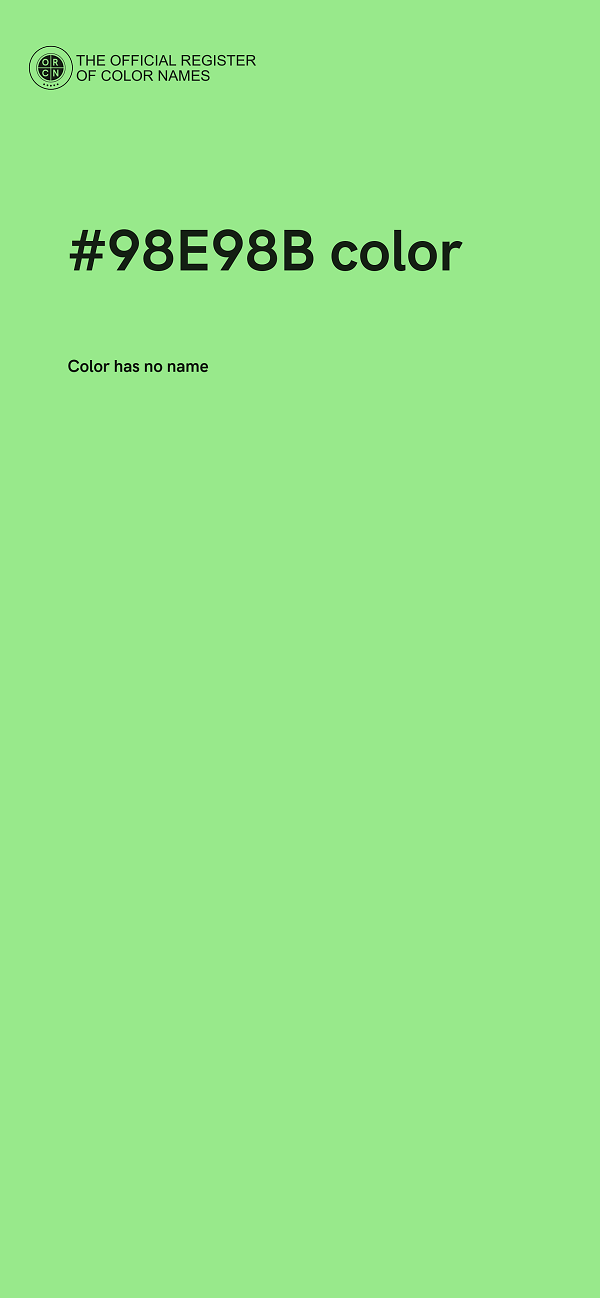 #98E98B color image