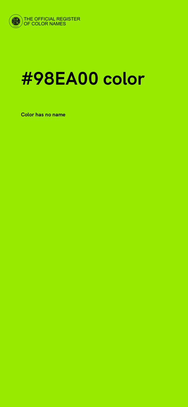 #98EA00 color image