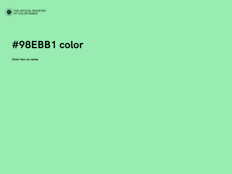 #98EBB1 color image