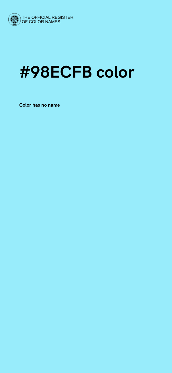 #98ECFB color image