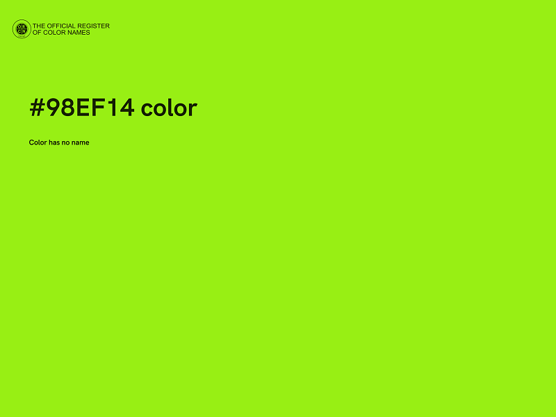 #98EF14 color image