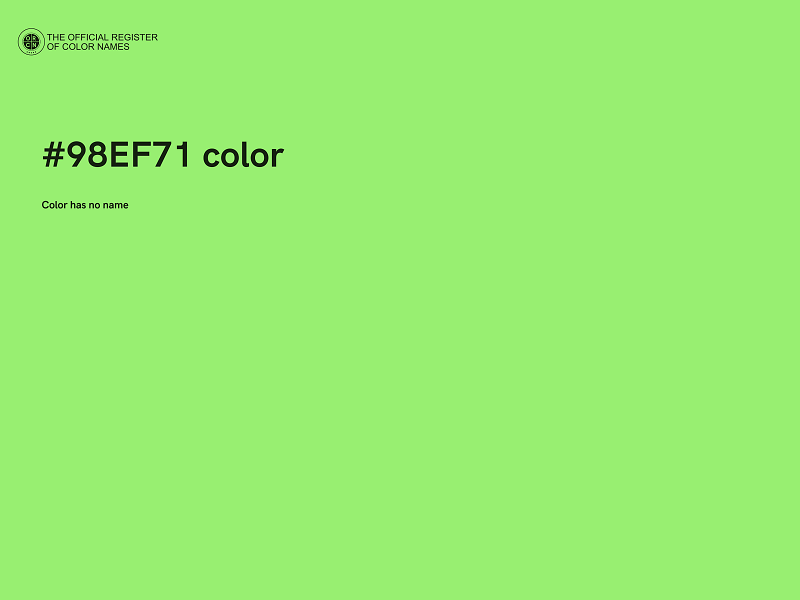#98EF71 color image