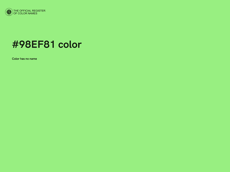 #98EF81 color image