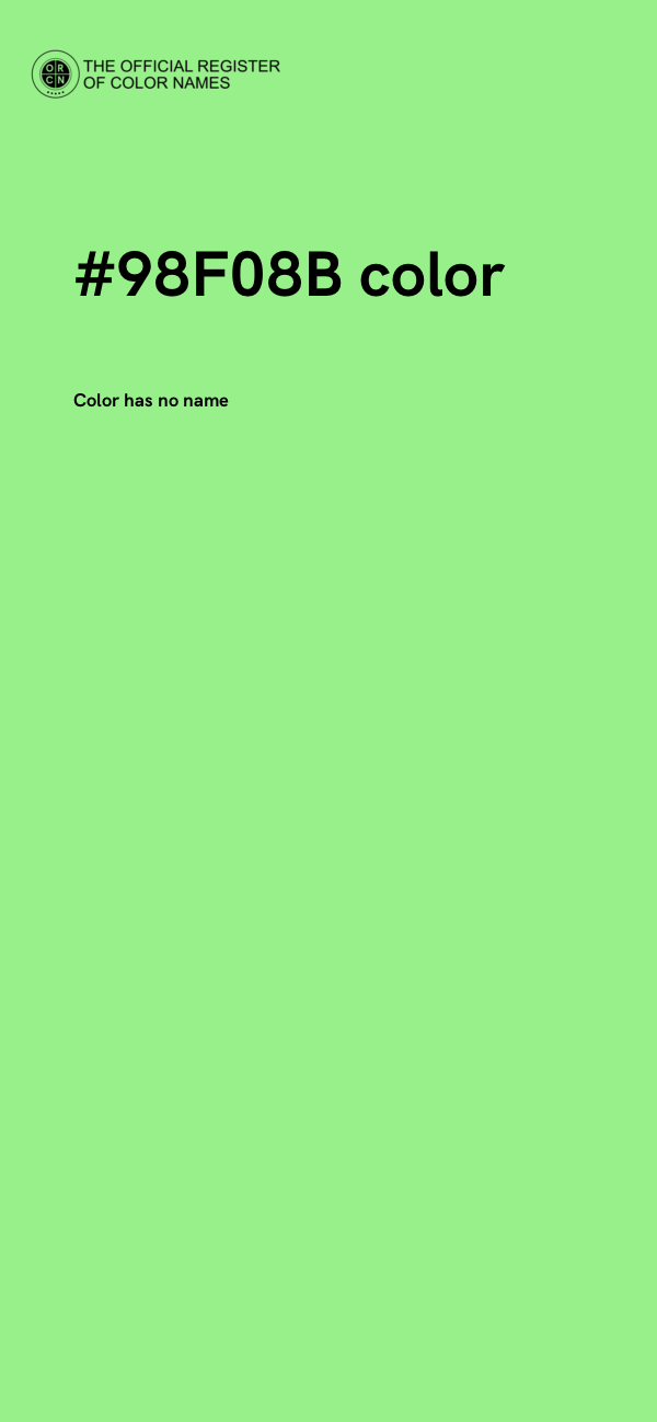 #98F08B color image