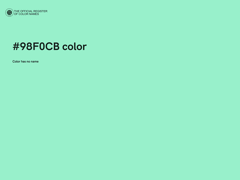 #98F0CB color image