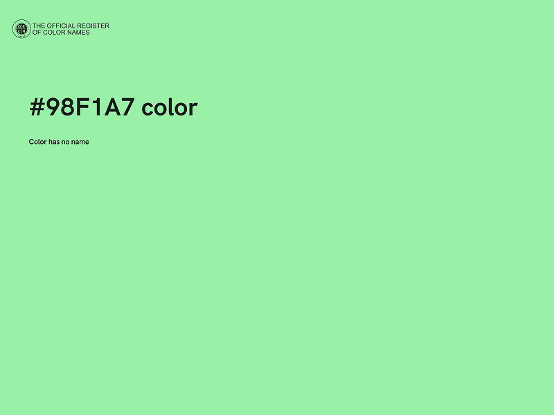 #98F1A7 color image