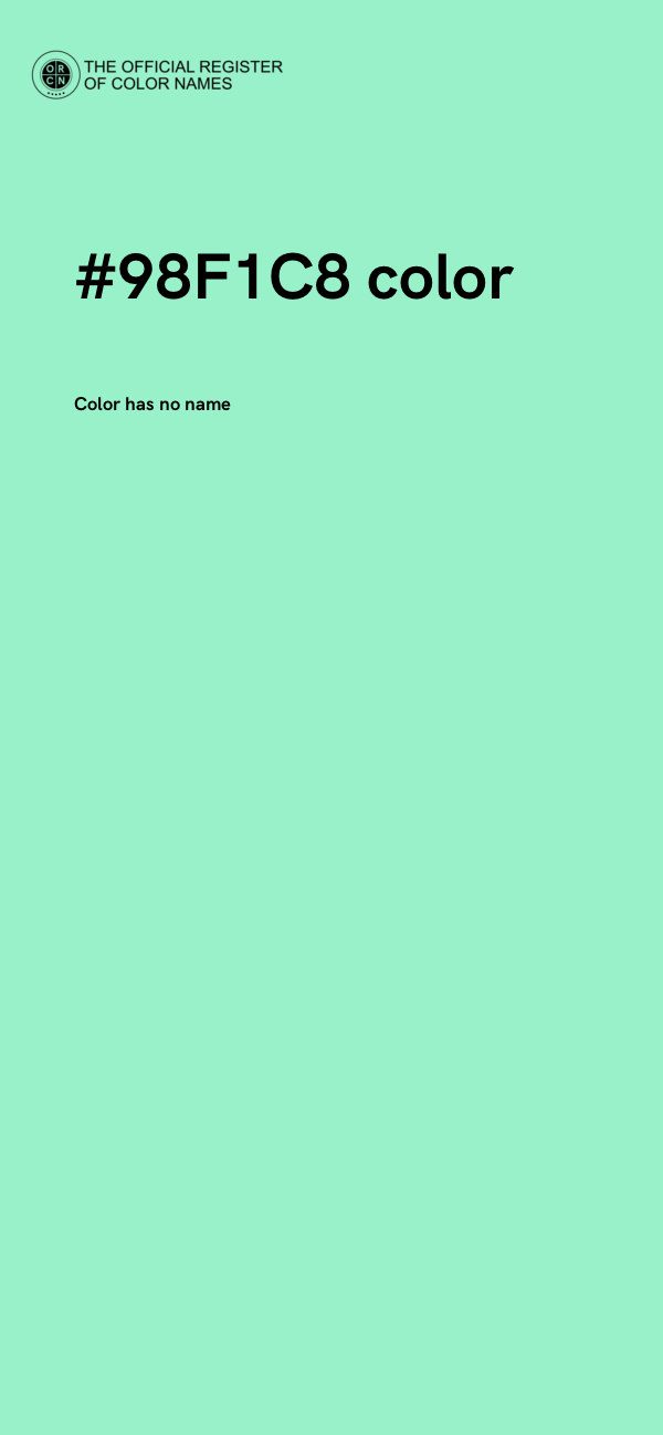 #98F1C8 color image