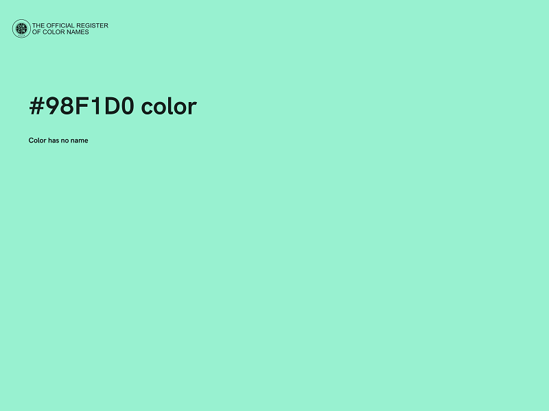 #98F1D0 color image