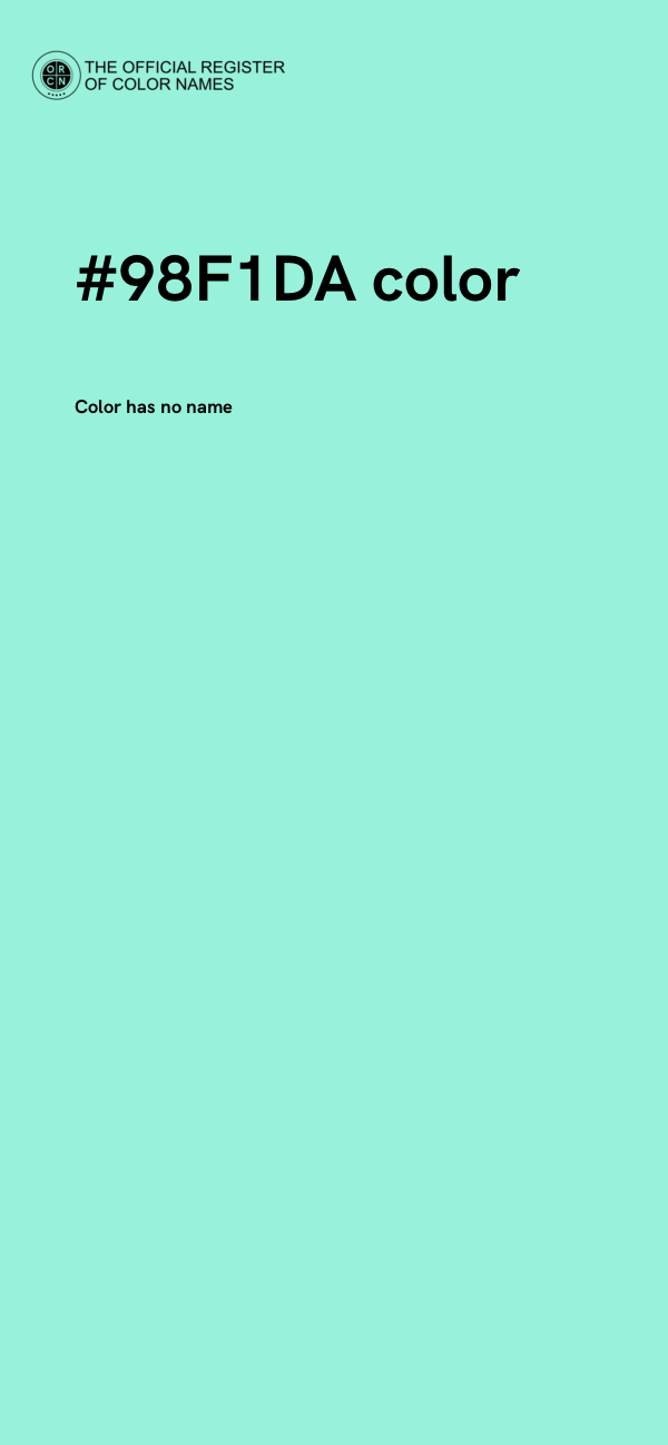 #98F1DA color image