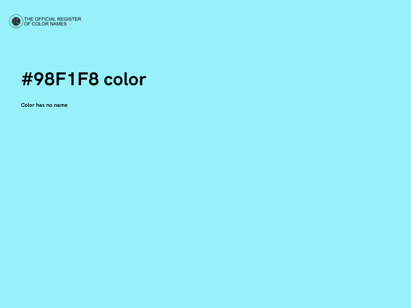#98F1F8 color image