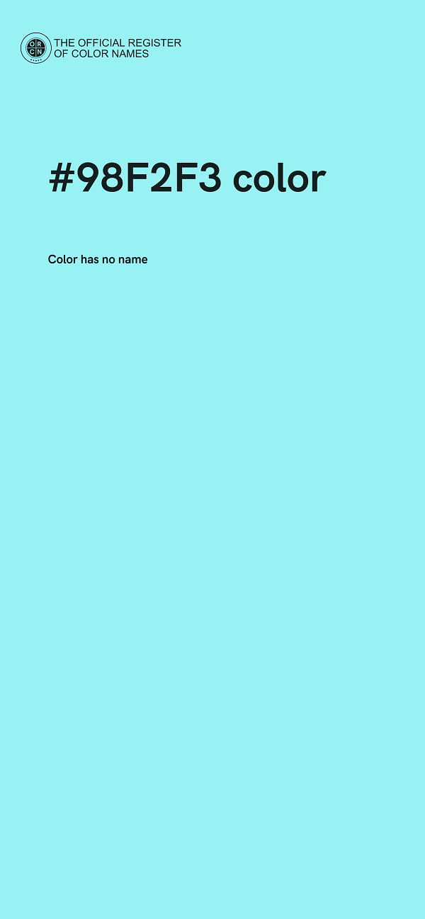 #98F2F3 color image