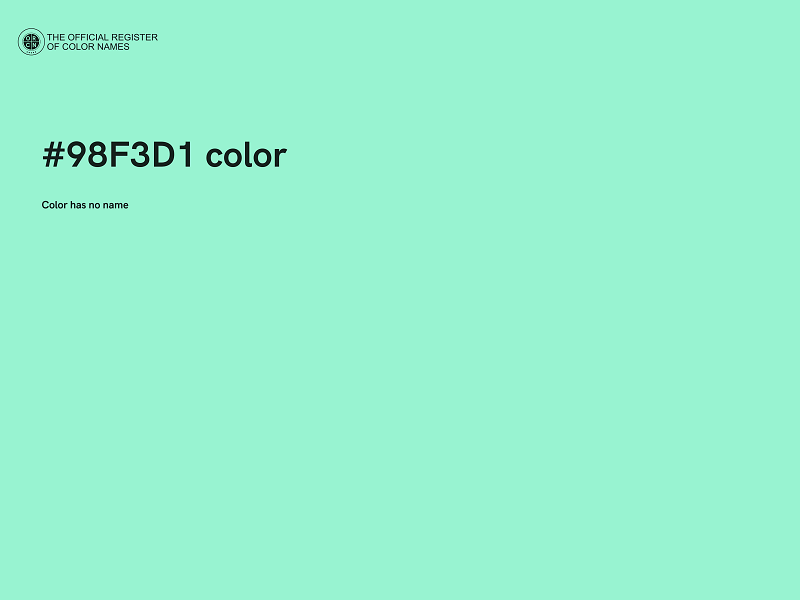 #98F3D1 color image