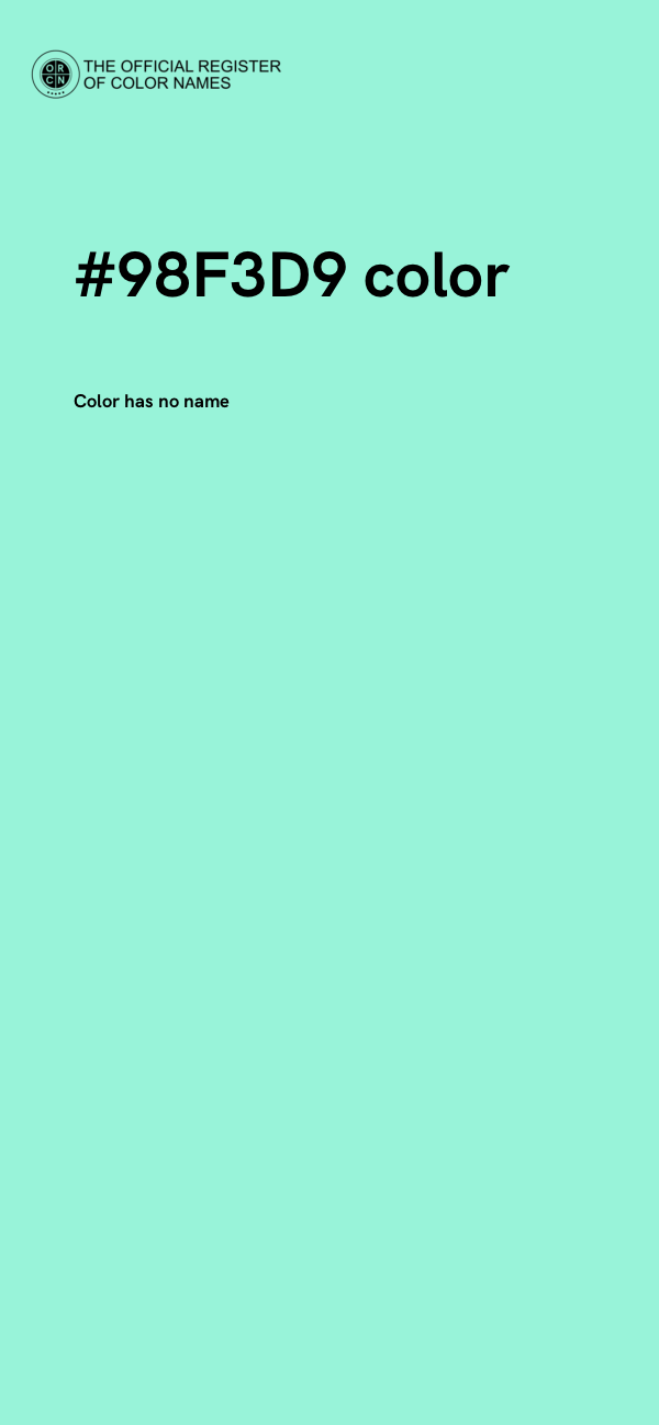 #98F3D9 color image