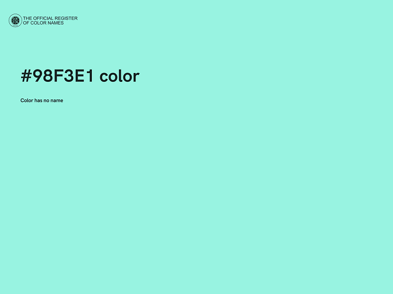 #98F3E1 color image