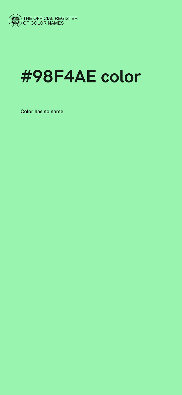 #98F4AE color image