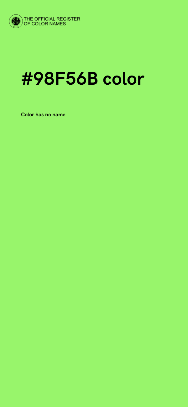 #98F56B color image