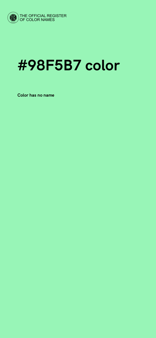#98F5B7 color image