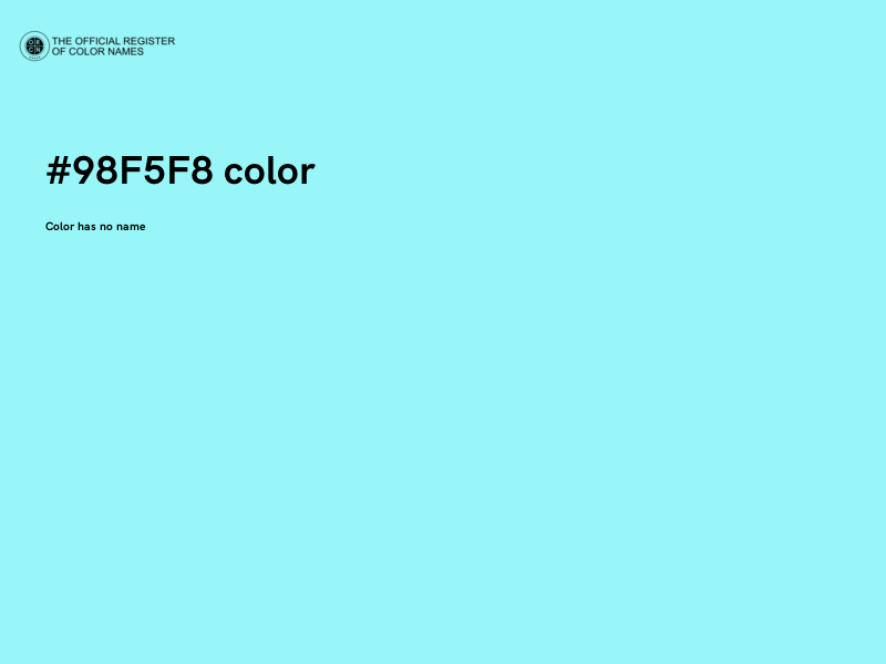 #98F5F8 color image