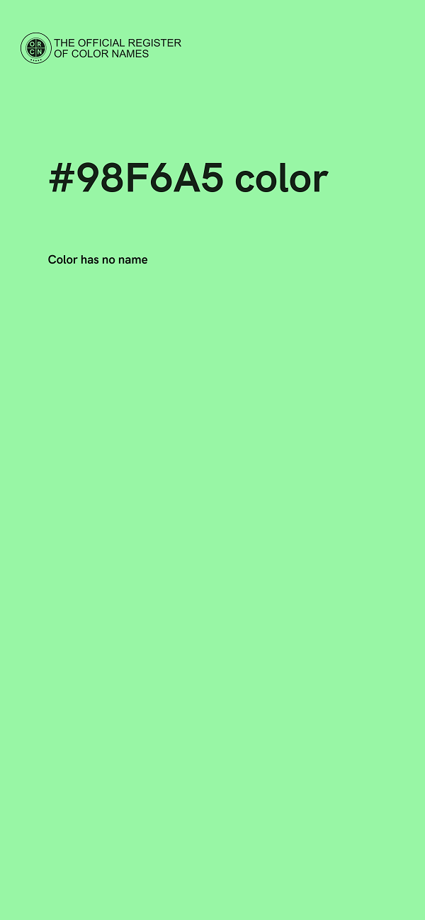 #98F6A5 color image