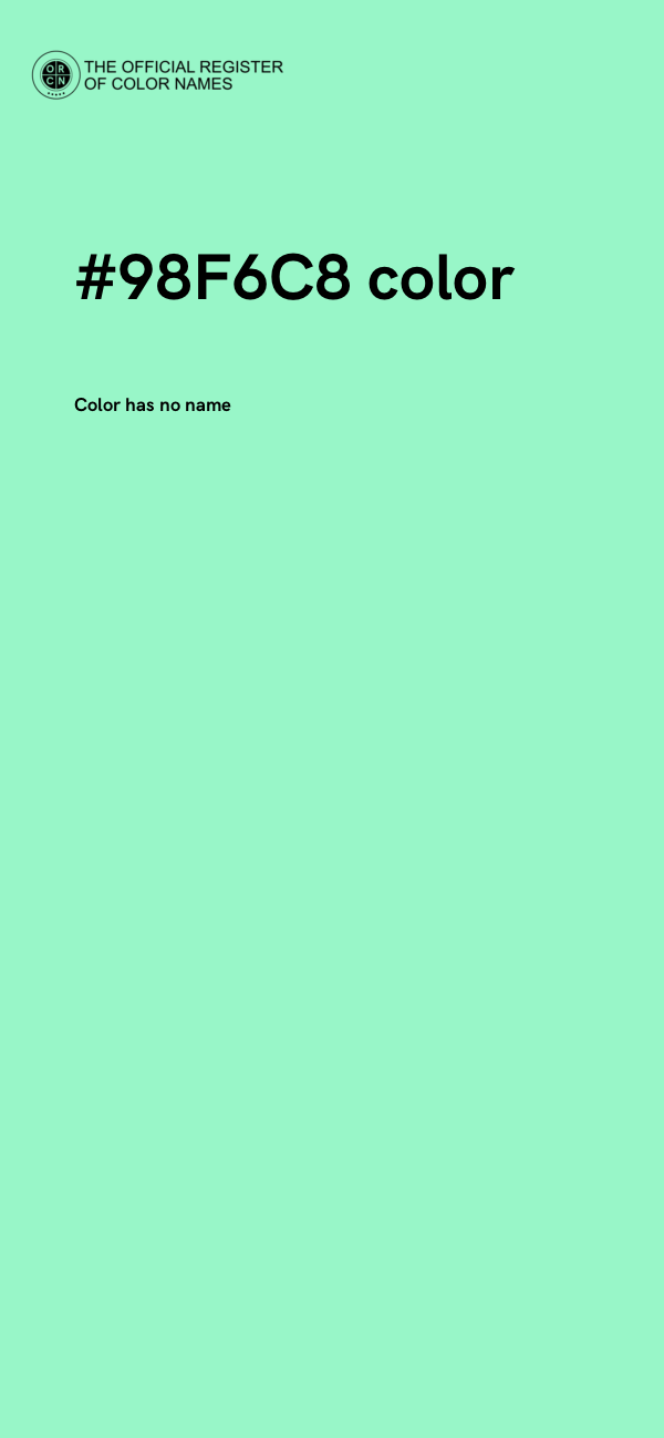 #98F6C8 color image