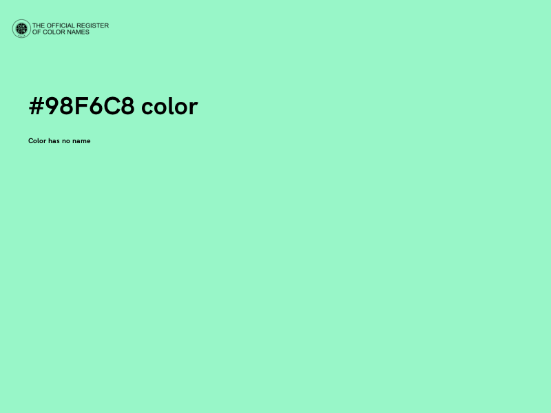 #98F6C8 color image